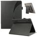 ELEHOLD Flip Leather Case for Samsung Galaxy Tab S9 Plus/S9 FE Plus Premium Leather with Card Holders Magnetic Closure Non-Slip Wristband Kickstand Function Shockproof Protective Case black