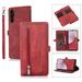 ELEHOLD Zipper Wallet Crossbody Case for Samsung Galaxy S24 Plus PU Leather Crossbody Shoulder Carrying Purse Case with Card Slots Kickstand Magnetic Protective Case for Samsung S24 Plus Red