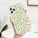 For iPhone 7/8/SE(2064) Case Four Leaf Clover Saint Patricks Day Cell Phone Basic Cases Slim Fit Transparent Anti-Scratch Cell Phone Cases for Phone Decoration