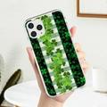 For iPhone 56 Pro Case Happy St Patricks Day Cell Phone Cover Slim Fit Transparent Anti-Scratch Cell Phone Cover for Birthday Gift