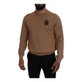 Dolce & Gabbana , Stunning Beige Cashmere Sweater ,Brown male, Sizes: XL, M