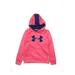 Under Armour Pullover Hoodie: Pink Tops - Kids Girl's Size Small