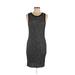 Forever 21 Casual Dress - Sheath Crew Neck Sleeveless: Black Solid Dresses - Women's Size Medium