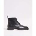 Brogue Lace Up Boot Wide