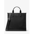 Michael Kors Hudson Pebbled Leather Tote Bag Black One Size