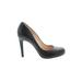 Jessica Simpson Heels: Slip-on Stilleto Cocktail Party Black Solid Shoes - Women's Size 8 - Round Toe