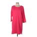 Crown & Ivy Casual Dress - Shift: Pink Solid Dresses - Women's Size Large