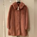J. Crew Jackets & Coats | J. Crewfaux Fur Coat Medium New With Tags | Color: Pink | Size: M