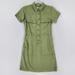 J. Crew Dresses | J Crew Dress Womens 2 Green Utility Safari Pockets Casual Lyocell Short Sleeve | Color: Green | Size: 2