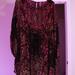 Free People Dresses | Free People Mirror Mirror Velvet Mini Dress | Color: Pink/Red | Size: M