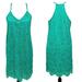 Anthropologie Dresses | Anthropologie Everly Green Lace Racerback Dress S | Color: Blue/Green | Size: S