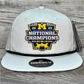 Nike Accessories | Michigan College Football Playoff 2023 National Champions Rope Hat- White/ Black | Color: Black | Size: Os