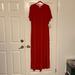 Lularoe Dresses | 2xl Maria Maxi Dress From Lularoe. Nwt | Color: Red | Size: 2x