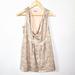 Free People Dresses | Free People Paris Rock Sequin French Rose Dress | Color: Cream/Gold | Size: 0