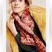 Anthropologie Accessories | *New* Anthropologie Garnet Velvet Puffer Scarf | Color: Gold/Red | Size: Os