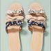 Anthropologie Shoes | Anthropologie Graceful Bow Slide, Floral/Blush - Size 8 | Color: Blue/Pink | Size: 8