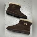 Michael Kors Shoes | Michael Kors Suede Fur Lined Winter Boots Size: 8 | Color: Brown/Cream | Size: 8