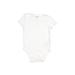 Baby Gap Short Sleeve Onesie: White Solid Bottoms - Size 6-12 Month