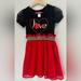 Disney Dresses | Minnie Mouse Disney Heart Dress Girl Size M | Color: Black/Red | Size: Mg