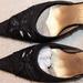 Nine West Shoes | Nine West Size 8, Kitten Heel, Fabric Is Pristine,Black Embroidery Lace Detail. | Color: Black | Size: 8