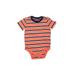 Baby Gap Short Sleeve Onesie: Orange Stripes Bottoms - Size 6-12 Month