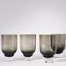 Anthropologie Dining | Flynn Highball Glasses - Carbon/Smoke - Set Of 4 | Color: Gray | Size: Os