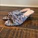 J. Crew Shoes | J Crew Knotted Kitten Heels In Floral L5713 | Color: Blue/Pink | Size: Various