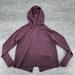 Athleta Sweaters | Athleta Sweater Womens S Verona Wool Hooded Thumbhole Knit Pullover Purple | Color: Purple | Size: S