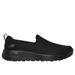 Skechers Women's GO WALK Joy - Aurora Slip-On Shoes | Size 11.0 | Black | Textile/Synthetic | Vegan | Machine Washable