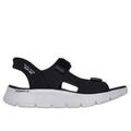 Skechers Men's Slip-ins: GO WALK Flex SD - Easy Entry Sandals | Size 13.0 | Black/Gray | Textile/Synthetic | Vegan | Machine Washable