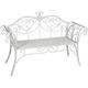 Biscottini Garden Bench L133xPR47xH90 - Iron bench garden bench - Garden furniture - Outdoor furniture - Love seat - Corner bench - Dining bench