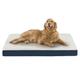 Codi Dog Bed Washable, Orthopedic Large Dog Beds with Memory Foam, Reversible Dog Crate Mattress Mat with Removable Cover, Navy Blue, 91x68x7.5cm