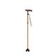 VIDOJI Crutches Non-slip Light Walking Stick Retractable Folding Walking Stick Multi-functional Walking Stick Light Walking Stick Non-slip Walking Stick Walking Stick (Color : Brown)