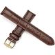 MaikOn watch straps for men,leather watch strap, Wrist strap for men and women,Cow Leather Strap Replacement Leather for Men Women Watch Rose Gold Buckle Black Brown Watch Band (Color : Brown Gold)