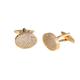 Gold Oval Full Diamond Men Women Gift Wedding Cufflinks French Shirt Cufflinks, routine, Copper, white diamond