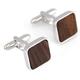 Men's Shirt Cufflinks Men's Classic Wooden Square Cufflinks Wedding Xmas Favor Groom Cufflink Fashion Jewelry