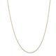 14ct Yellow Gold Solid 1mm Singapore Chain Necklace Spring Ring Jewelry Gifts for Women - 76 Centimeters