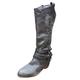 YANFJHV Embroidered ethnic vintage long boots boots boots shoes for women boots style motorcycle boots women's boots women's boots women's waterproof lined, Z4 Grey, 8 UK