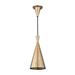 Hudson Valley Ovid 1 - Light Pendant Metal in Yellow | 13.75 H x 6.5 W in | Wayfair 1920-AGB