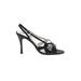Delman Shoes Heels: Slingback Stilleto Cocktail Party Black Print Shoes - Women's Size 7 - Open Toe
