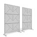 UIXE Outdoor Privacy Screen | 76 H x 94.4 W x 15.7 D in | Wayfair OS0012-WHITE-2SET