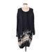 Plenty By Tracy Reese Casual Dress - Sweater Dress: Black Tie-dye Dresses - Women's Size Medium