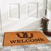 Winston Porter Armona Horseshoe Welcome 29 in. x 17 in. Non-Slip Outdoor Door Mat Coir | 17 W x 29 D in | Wayfair 3EC103DAD8D342DFB0F4DB321CB3B8F1