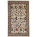 White Rectangle 9' x 12' Indoor Area Rug - Bungalow Rose Abstract Hand-Knotted Rectangle 6' x 9' Wool Area Rug in Ivory Viscose | Wayfair