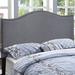 Canora Grey Curl Nailhead Upholstered Headboard by Modway Upholstered, Solid Wood in Brown | 26.5 H x 3.5 D in | Wayfair