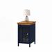 Charlton Home® Dazhia Nightstand Wood/Metal in Blue | 20.08 H x 12.2 W x 15.75 D in | Wayfair EF514224046B4D15976DB8096DFF1420