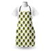 East Urban Home Floral Apron Unisex, Spring Sunflower Sketch, Adult Size, Apple Green Dark Taupe, Polyester | Wayfair