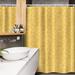 East Urban Home 108128_Ambesonne Stall Shower Curtain Modernized Oriental Motifs Earth Yellow & Ivory Polyester in Brown | 78 H x 54 W in | Wayfair