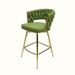Everly Quinn Zeineb 23.22 Counter Stool Metal in Green | 35.82 H x 21.65 W x 18.11 D in | Wayfair 650DB0C8D1AF4541BC9DCF60188F5FB2