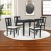 Ophelia & Co. Coffeyville Rectangular 43.8" L x 27.1" W Dining Set Wood in Black | 29.5 H x 27.1 W x 43.8 D in | Wayfair